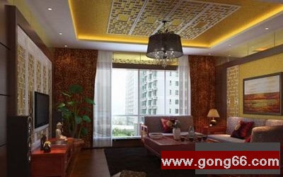 设计师设计装修的中式风格家居室内装修效果图